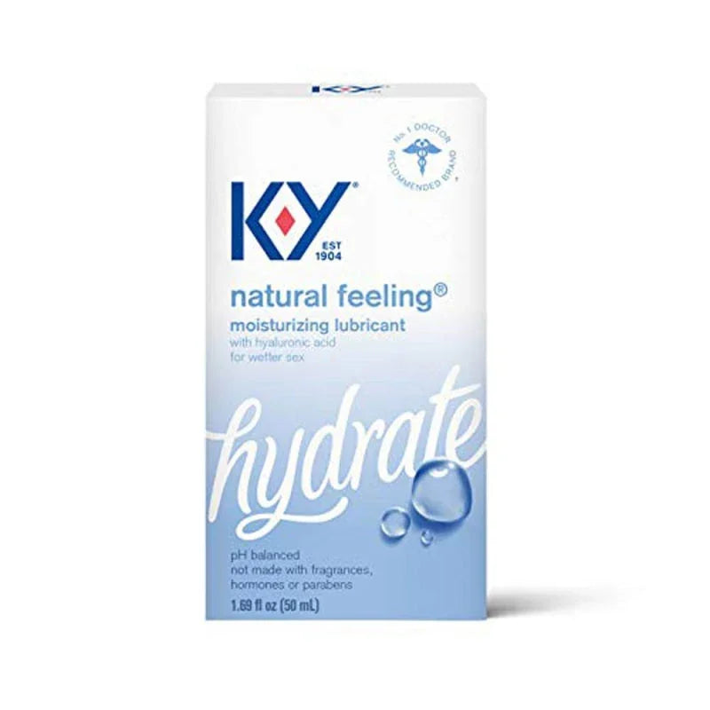 K-Y Natural Feeling Lube With Hyaluronic Acid - 1.69 Fl Oz / 50 ml
