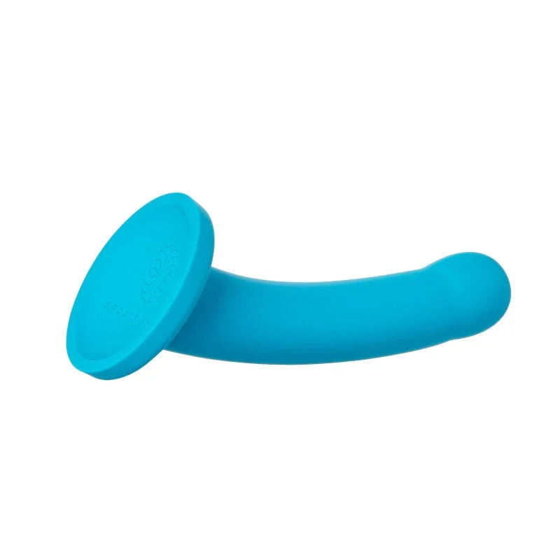 Nexus Collection - Hux - 7 Inch Silicone Dildo - Turquoise