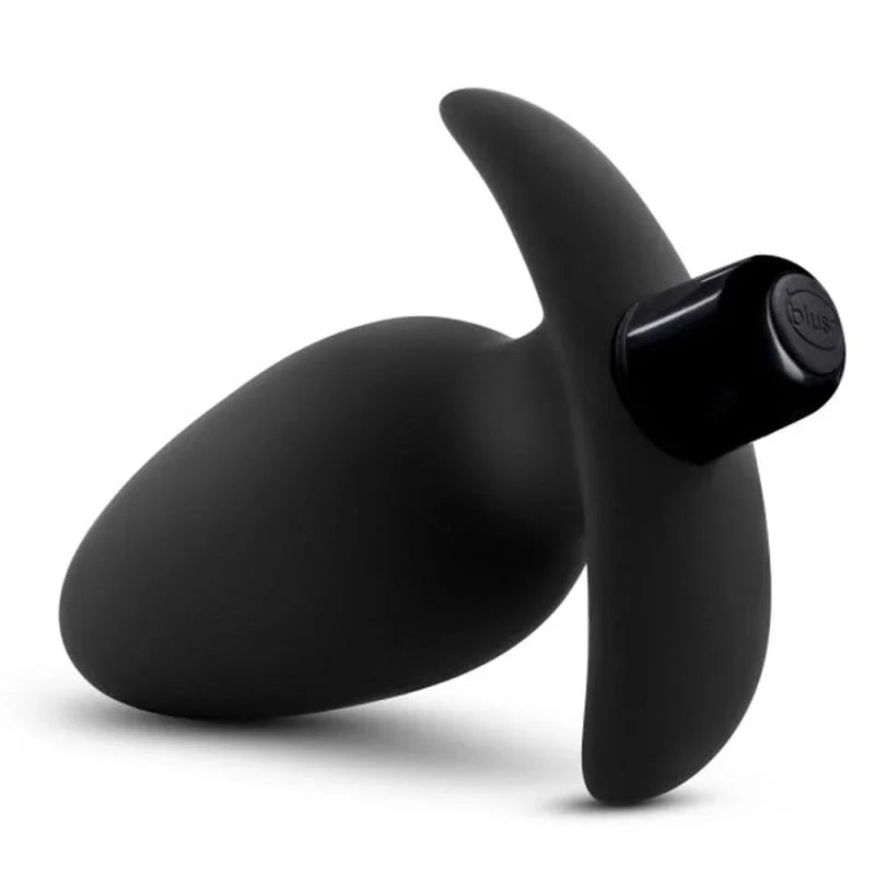 Anal Adventures - Platinum - Silicone Saddle Plug - Black