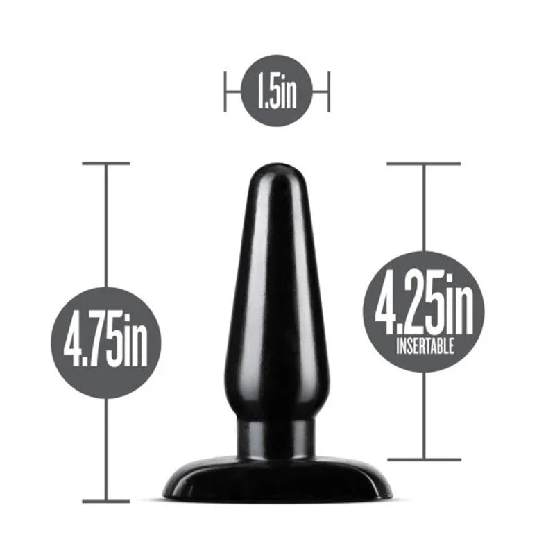 Anal Adventures - Basic Anal Plug - Medium - Black