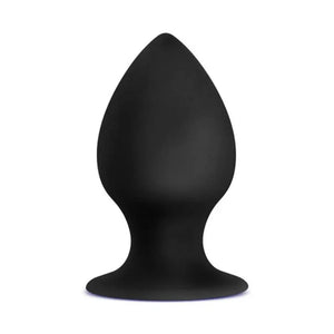 Anal Adventures - Platinum - Silicone Anal Stout Plug - Medium - Black