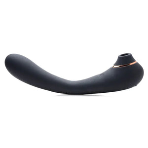 Shegasm Pose 7x Bendable Suction Silicone Vibrator - Black