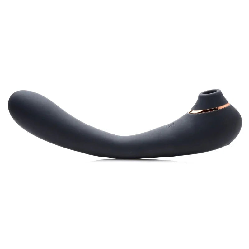 Shegasm Pose 7x Bendable Suction Silicone Vibrator - Black