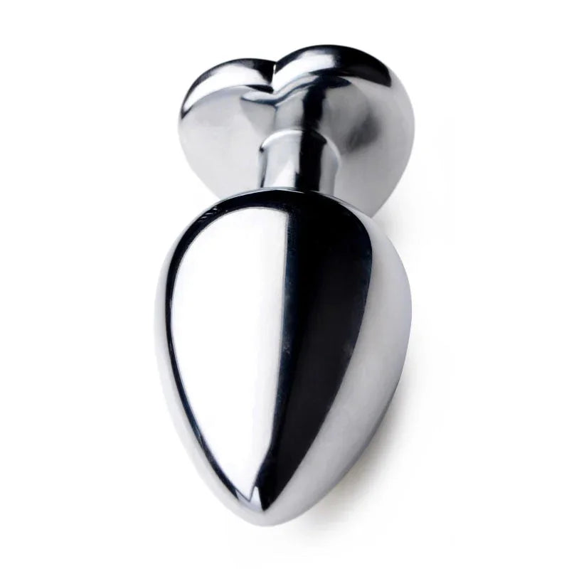Black Heart Gem Anal Plug - Large