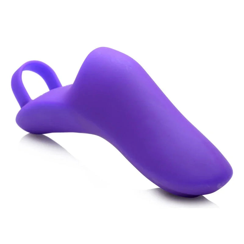 7x Finger Bang Her Pro Silicone Vibrator - Purple
