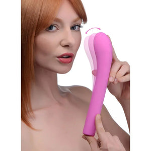 5 Star 9x Come-Hither G-Spot Silicone Vibrator - Pink