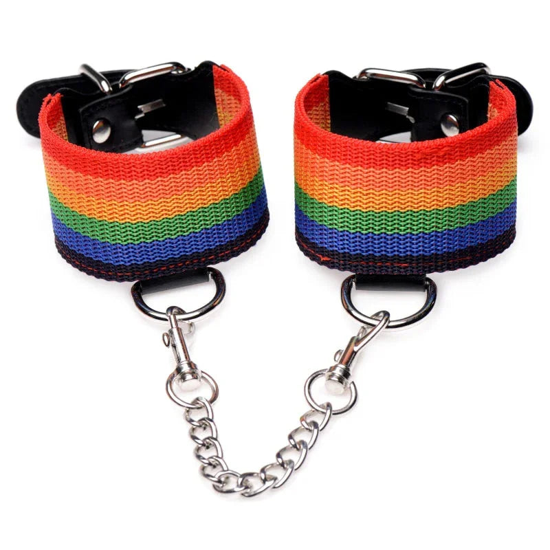 Kinky Pride Rainbow Bondage Set