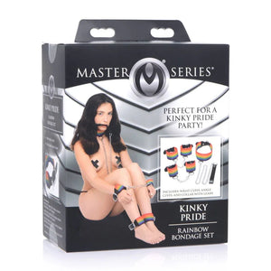 Kinky Pride Rainbow Bondage Set