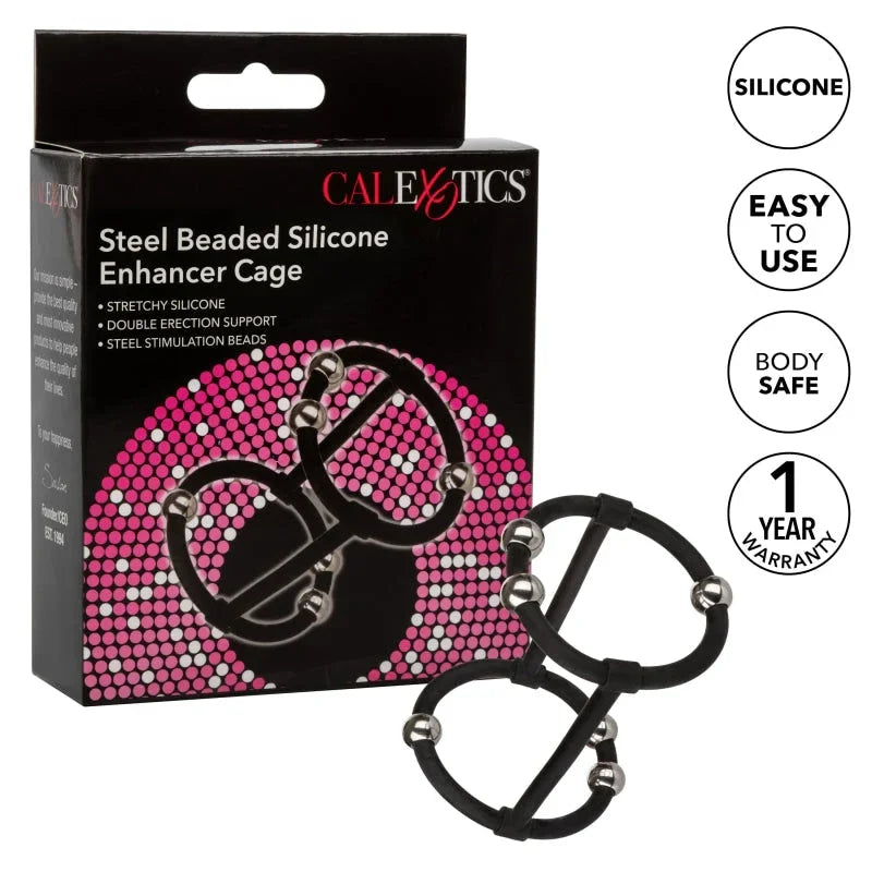 Steel Beaded Silicone Enhancer Cage