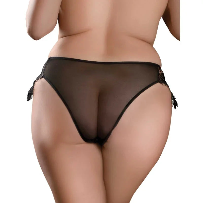 Hookup Panties Remote Princess Panty - Black - XL - Xxl