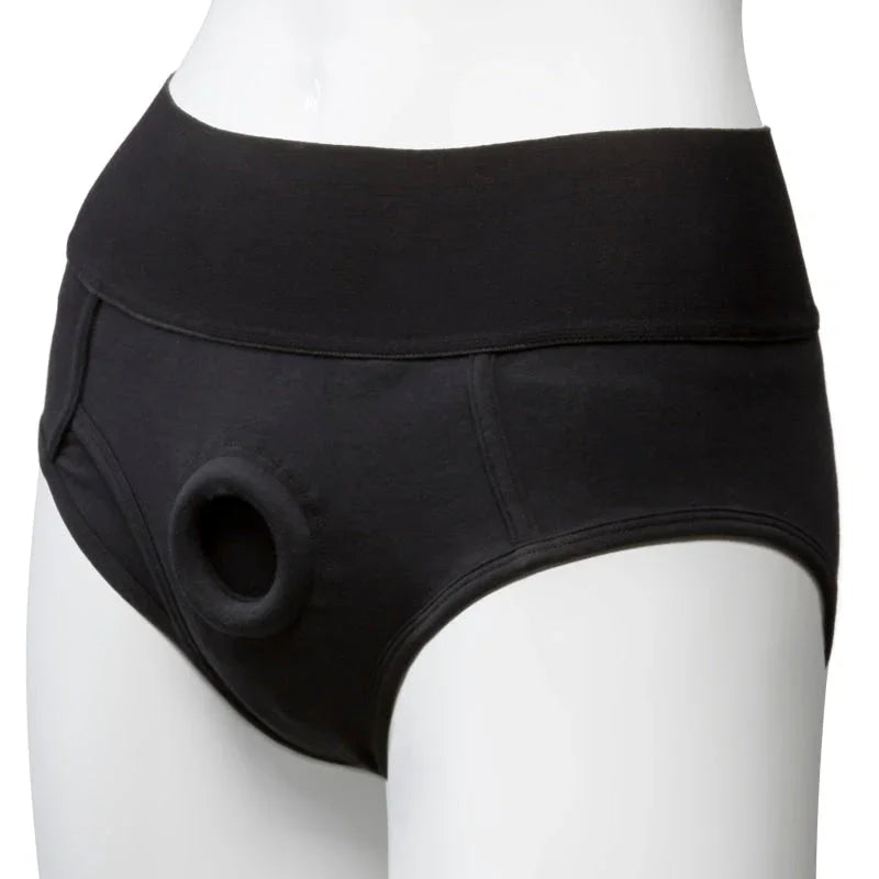 Vac- U- Lock Panty Harness With Plug - Briefs - S/ M