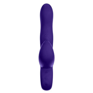 Klio Triple Action Thumping Rabbit Vibrator - Dark Purple