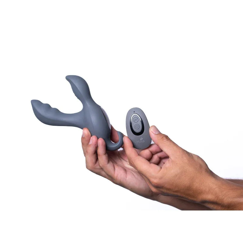 Apollo 15-Function Remote Control Prostate Massager - Grey