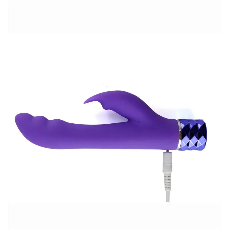 Hailey 10-Function Vibrating Rechargeable Dual Vibe - Purple