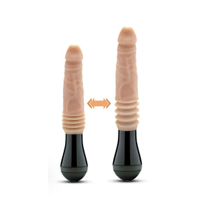 Dr. Skin Silicone - Dr. Knight - Thrusting Gyrating Vibrating Dildo - Beige