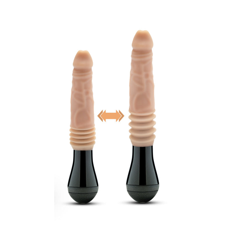 Dr. Skin Silicone - Dr. Knight - Thrusting Gyrating Vibrating Dildo - Beige