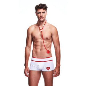 2 Piece Doctor Love Set - Medium/large - White - MyPleasure