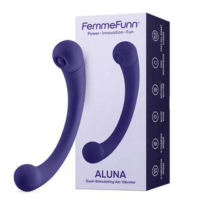 Aluna Dual Stimulating Arc Vibrator - Dark Purple