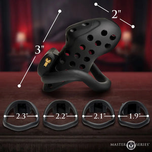 Lock Down Chastity Cage - Black