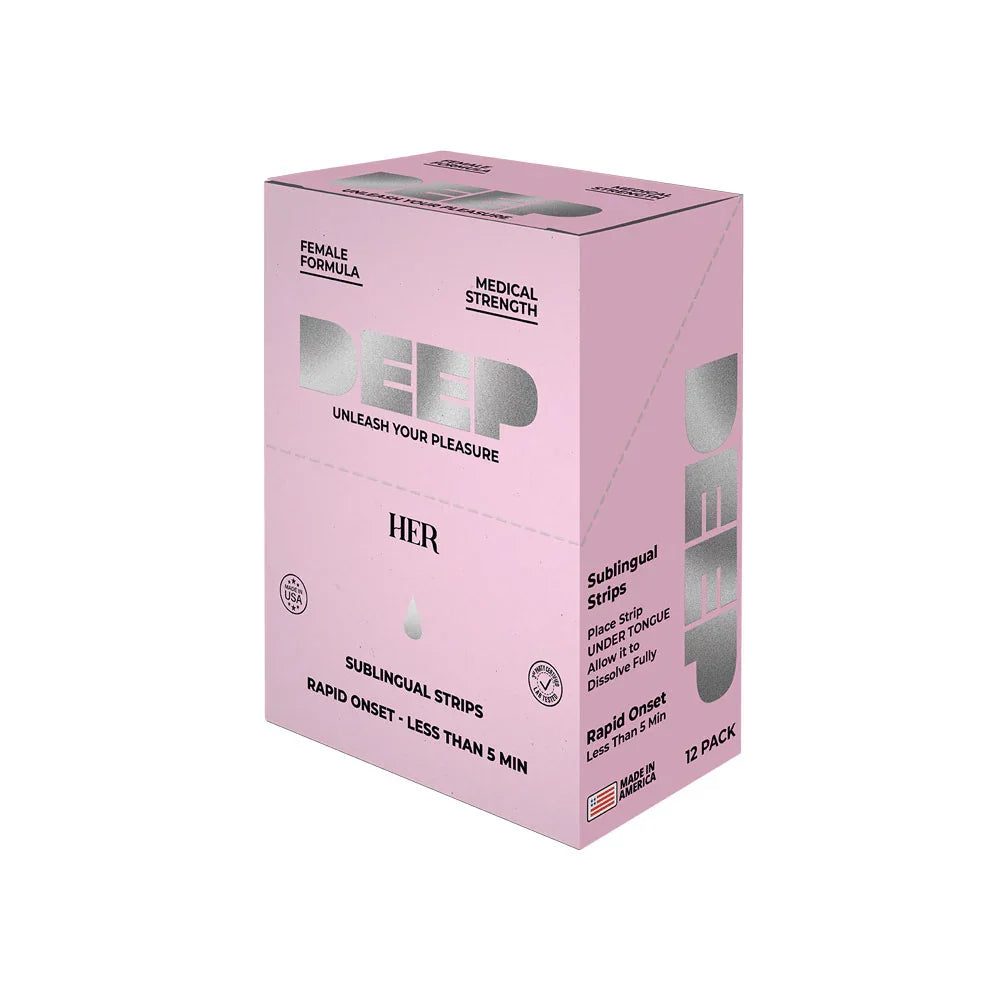 Deep - Her - Sublingual Strip - 12 Pack Display