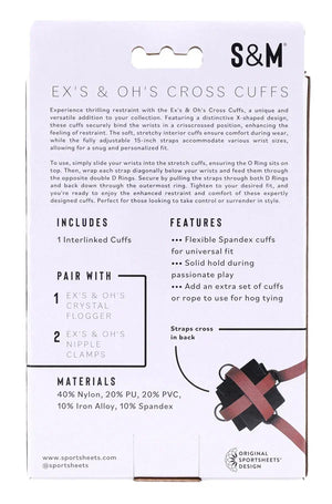 eX's and Oh's Cross Cuffs