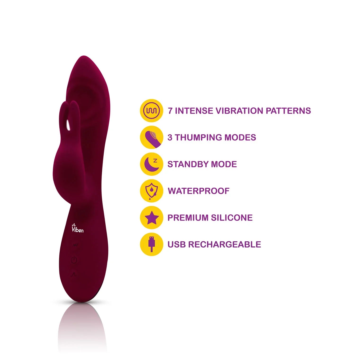 Pzazz G-Spot Thumping Rabbit - Ruby