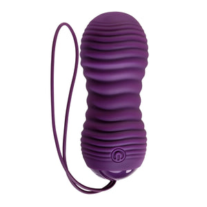 Evolved Eager Egg Vibrating & Thrusting Egg w/Remote - Purple