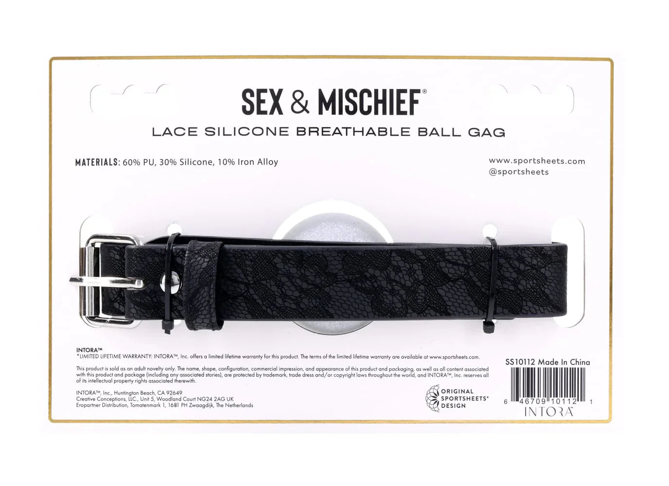 Lace Silicone Breathable Ball Gag