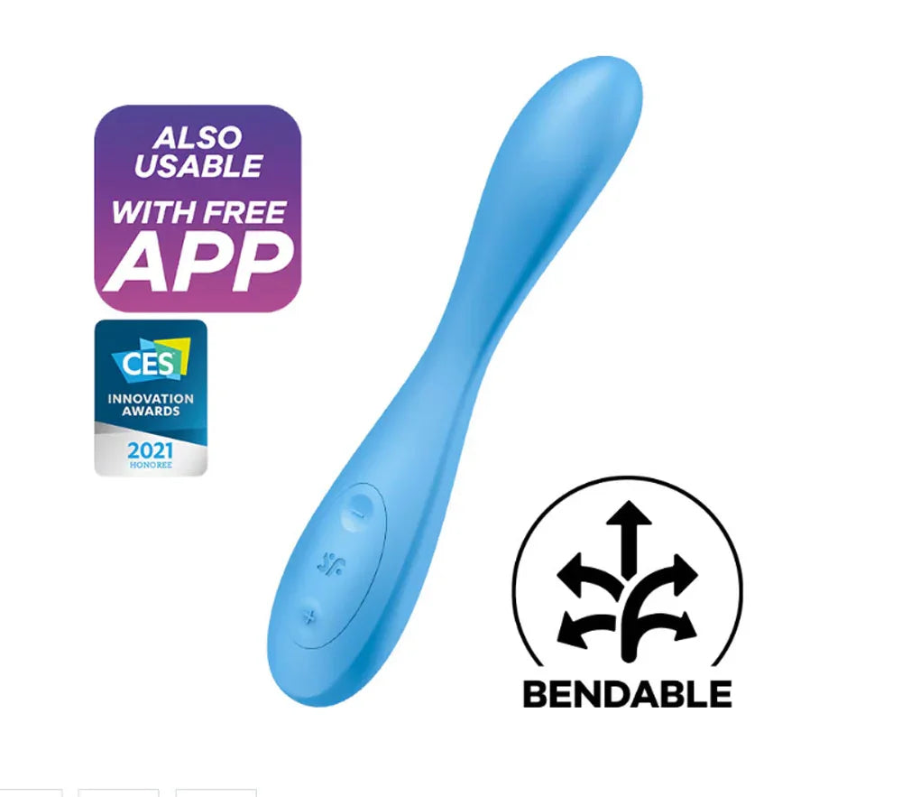 Satisfyer G-Spot Flex 4 Connect App - Multi Vibrator - Blue