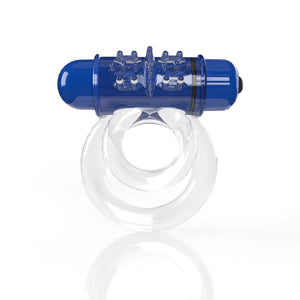 Screaming O 4b - Double O Super Powered Vibrating Double Ring - Blueberry