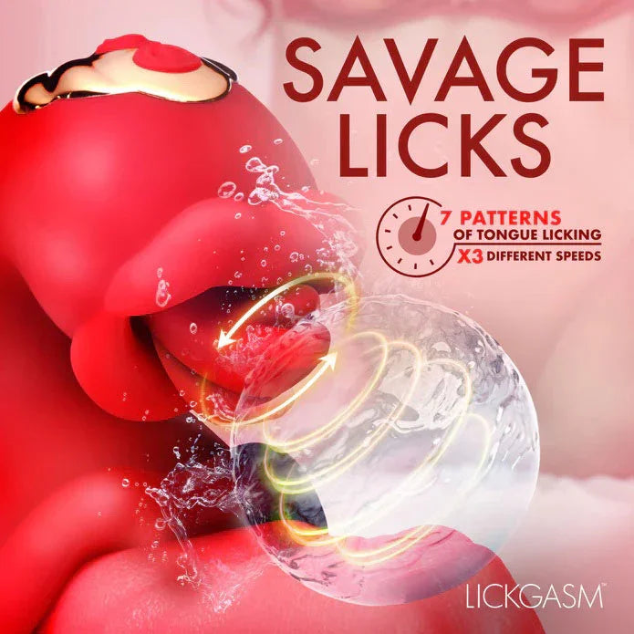 Lickgasm Lick Lasher Licking Vibrator - Red