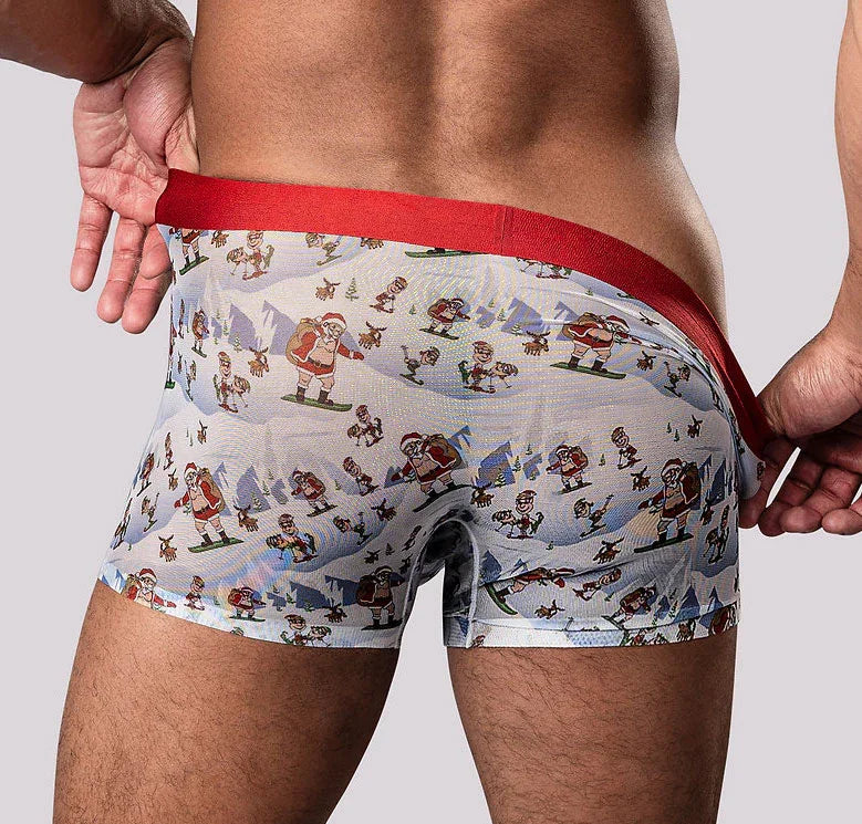 Christmas Trunks Seamless Sheer Short - Large