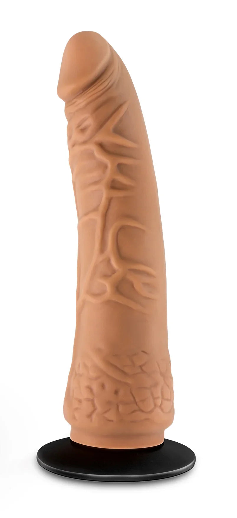 Lock on - Hexanite - 7.5 Inch Dildo With Suction Cup Adapter - Mocha
