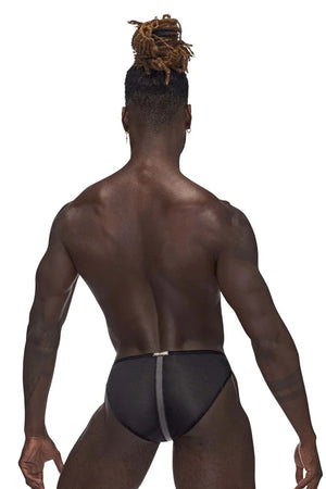 Landing Strip Bikini Brief - Large - Black