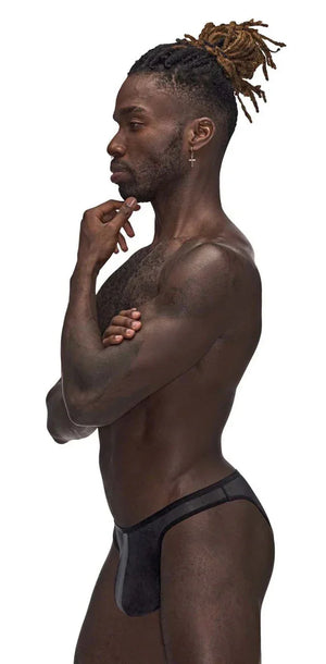 Landing Strip Bikini Brief - Large - Black