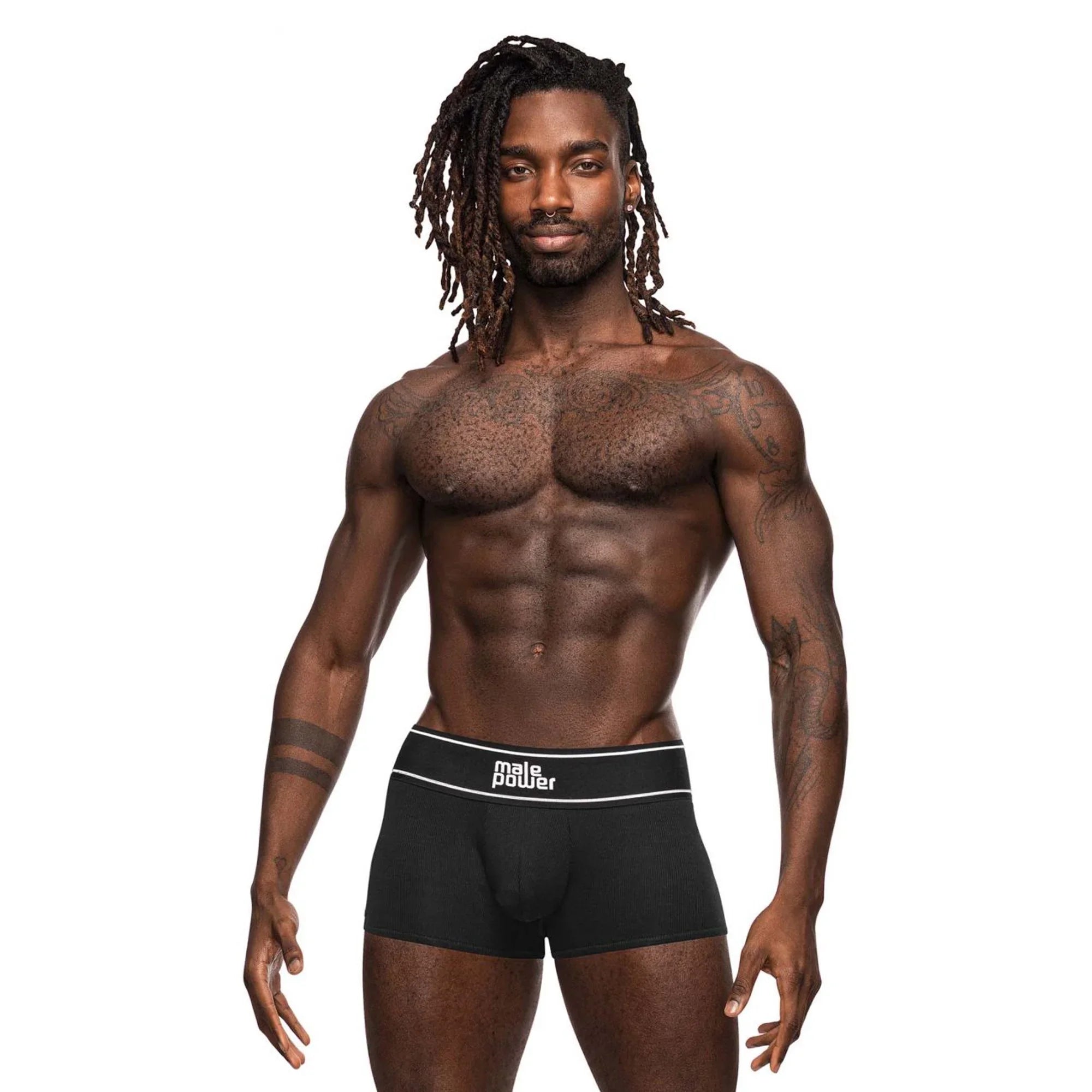 Modal Rib Pouch Short - X-Large - Black