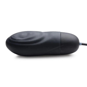 7x Pulsing Rechargeable Silicone Bullet- Black - MyPleasure