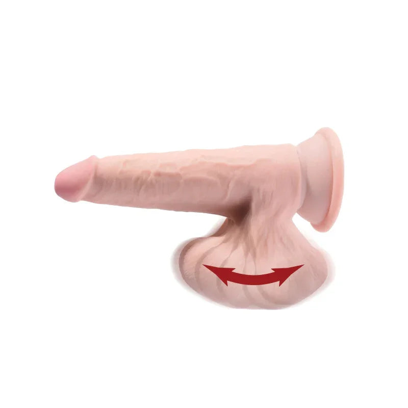 8 Inch Triple Density Cock With Swinging Balls