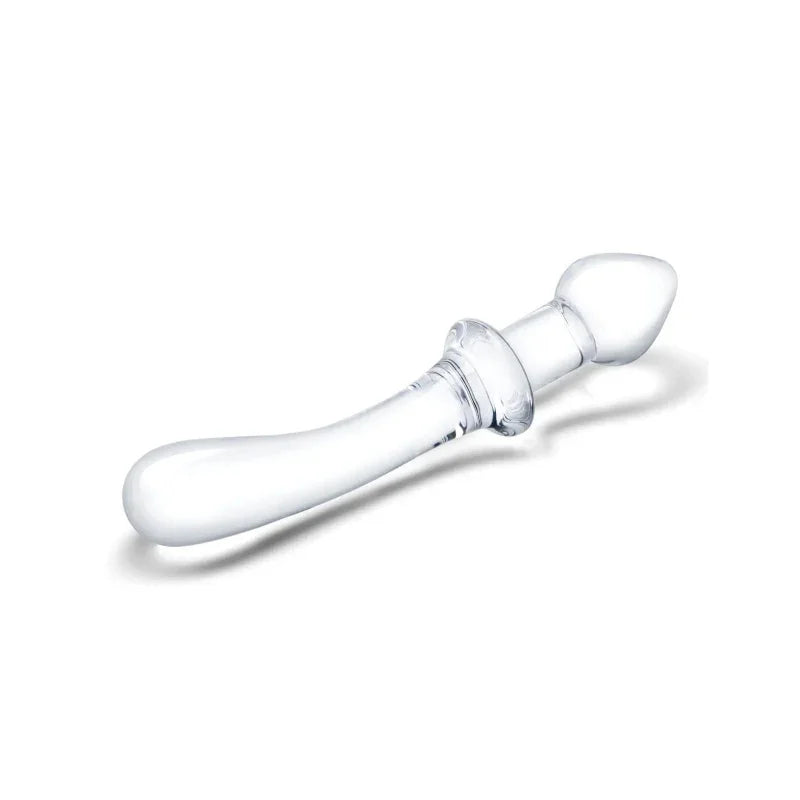 9 Inch Classic Curved Dual-Ended Dildo - Clear