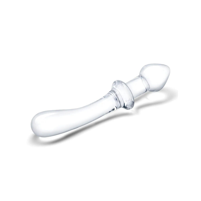 9 Inch Classic Curved Dual-Ended Dildo - Clear