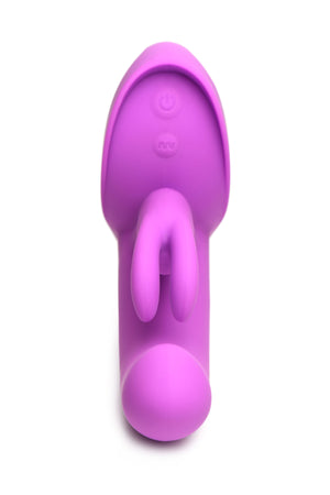 INMI 12X Come-Hither Rocker Come Hither Silicone Vibrator Purple.