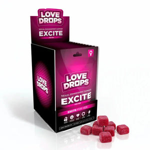 Love Drops Sexual Enhancement Gummies for Her - Excite Pop Display 12ct
