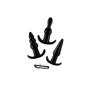 Thrill Trio Anal Plug Set - Black