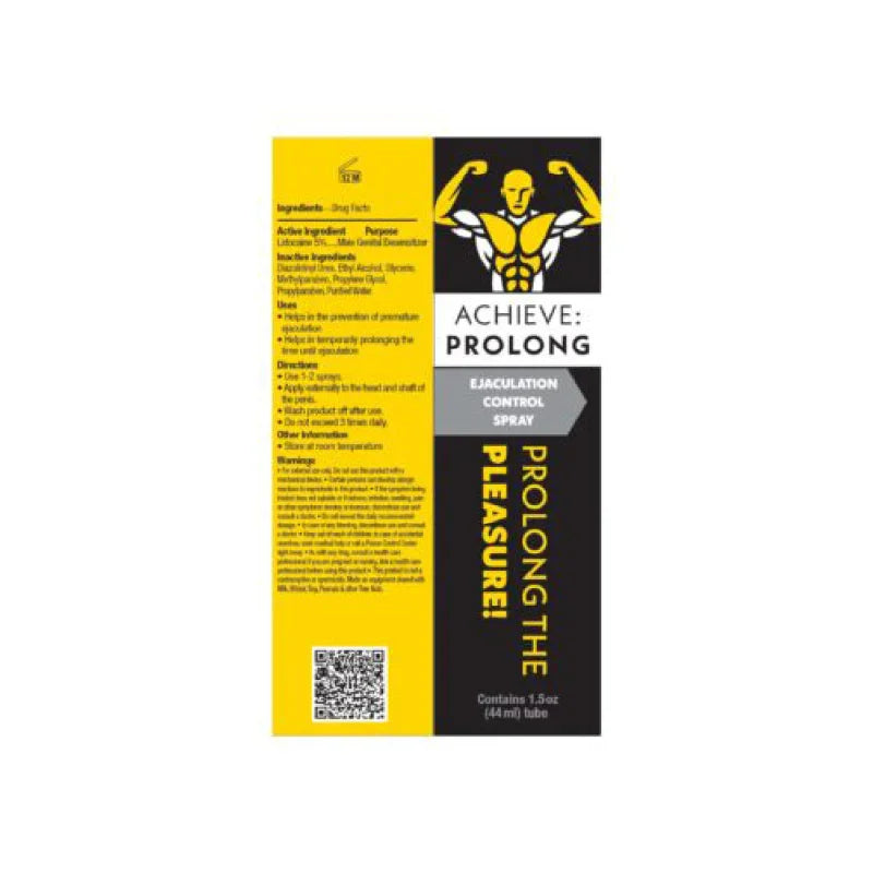Achieve Prolong - Ejaculation Control Spray 1 Oz - MyPleasure