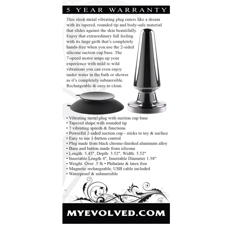 Advanced Metal Plug - Black Chrome