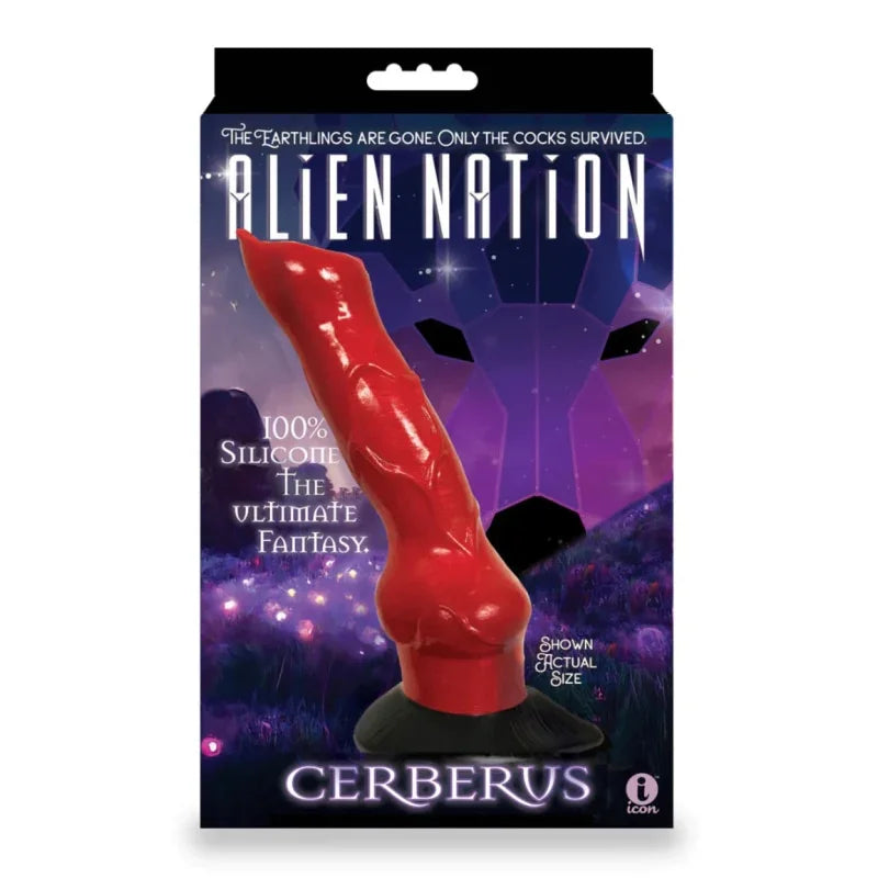 Alien Nation Cerberus Silicone Creature Dildo - Red