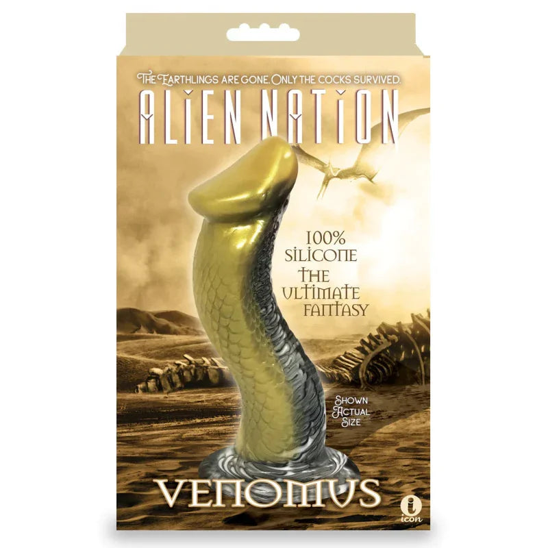 Alien Nation Venomus Silicone Creature Dildo - Gold