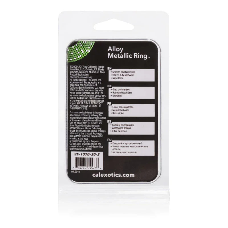 Alloy Metallic Ring - Large - MyPleasure