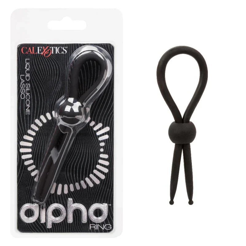 Alpha Liquid Silicone Lasso - Black - MyPleasure