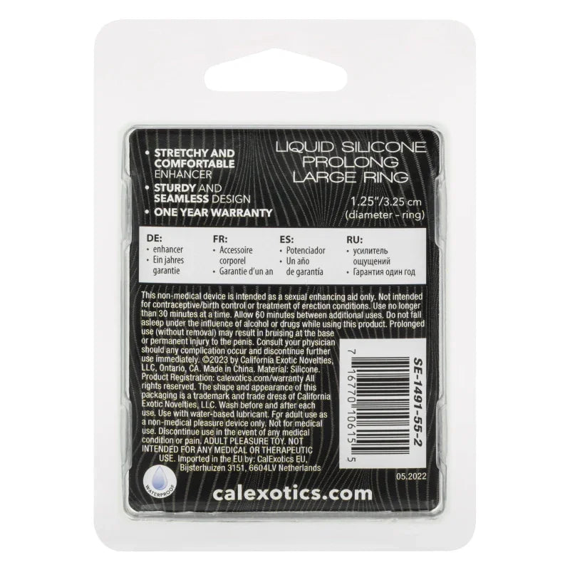 Alpha Liquid Silicone Prolong Large Ring - Orange - MyPleasure